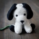 とにかくとってもカワイイ ハンドメイドの編みぐるみの犬 Poptie