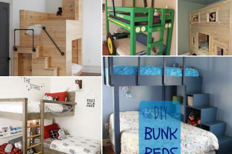 DIYで作るすてきな二段ベッドまとめ・子供部屋がキュートに！