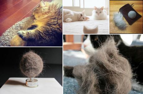 ネコの抜け毛でかわいい毛玉/ボールを作っちゃおう！