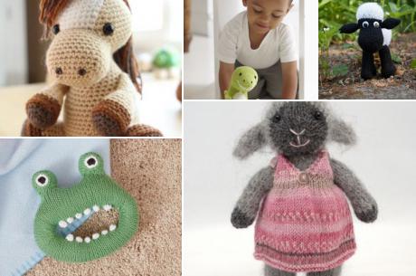 編み物で作ったおもちゃは手作り感や温もりが伝わってくる！